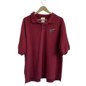 Vintage Maroon Goofy Disney Polo Shirt